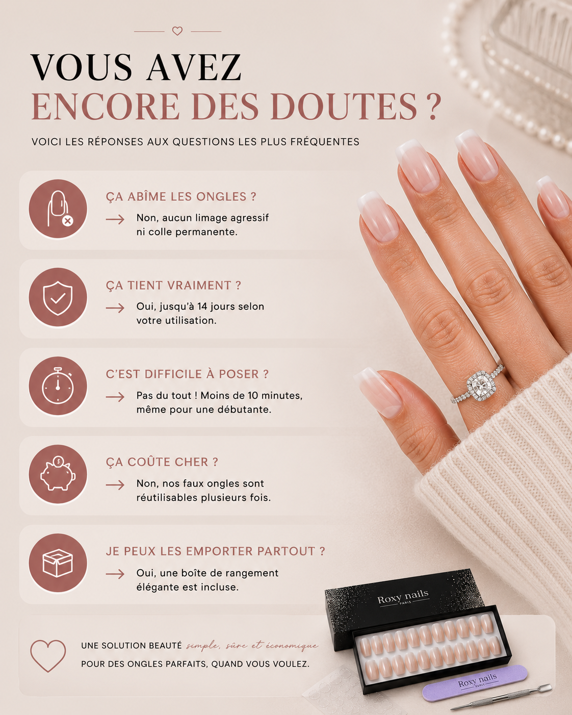 Kit Pose Complet — Faux ongles réutilisables — 4