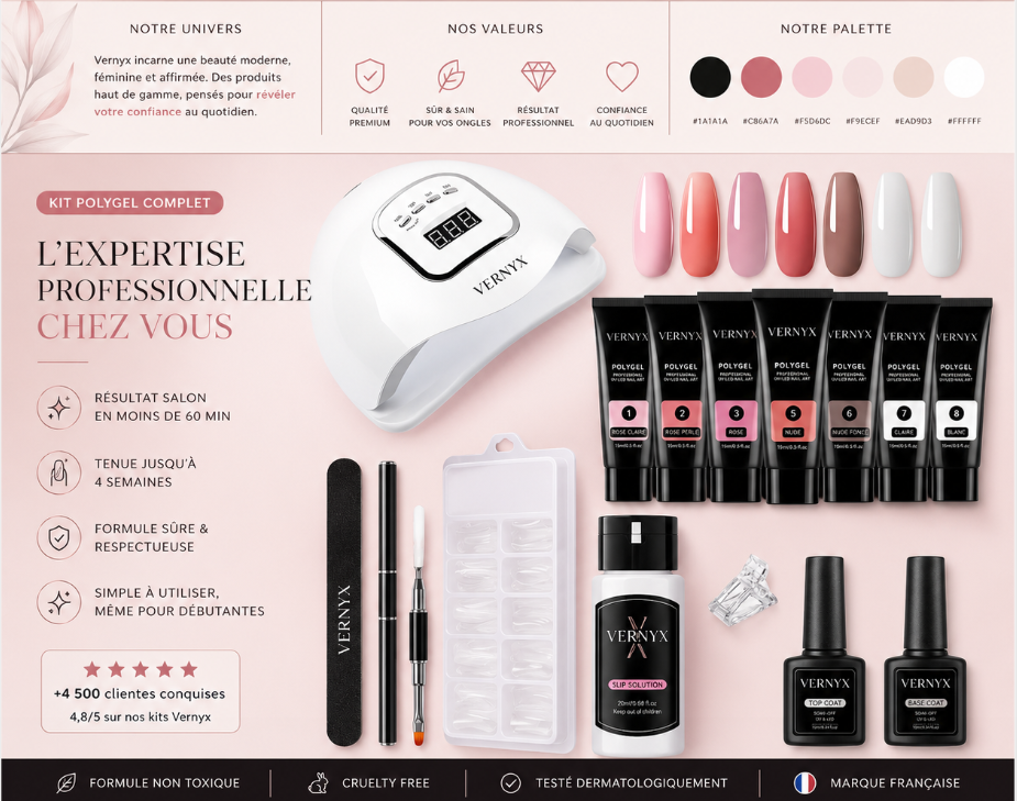 Kit Manucure Gel Vernyx — 1
